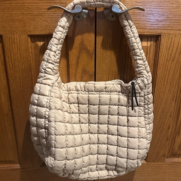 Free People Quilted Tan Tote Bag - Picture 5 of 7